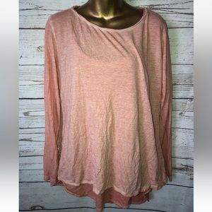 Soft Surroundings Woman Two Piece Tank & Coral Eyelet Blouse Sz L